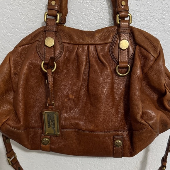 Marc Jacobs Tan Leather Satchel with Gold Accents - Picture 5 of 11